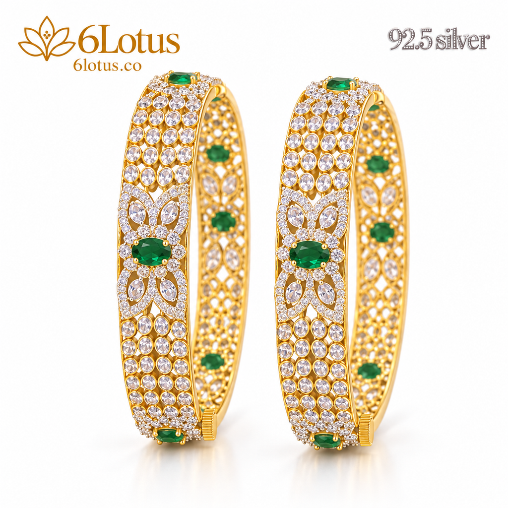 1049 floral openable bangles — hero